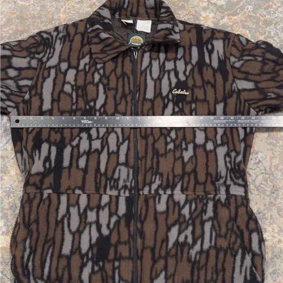 Vtg Cabela's Camoflauge Gorpcore Hunting PolarFleece Jumpsuit Made US Sz M 38-40 - Picture 2 of 10